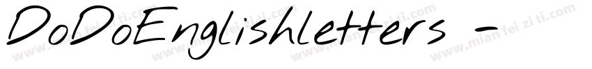DoDoEnglishletters 字体转换
